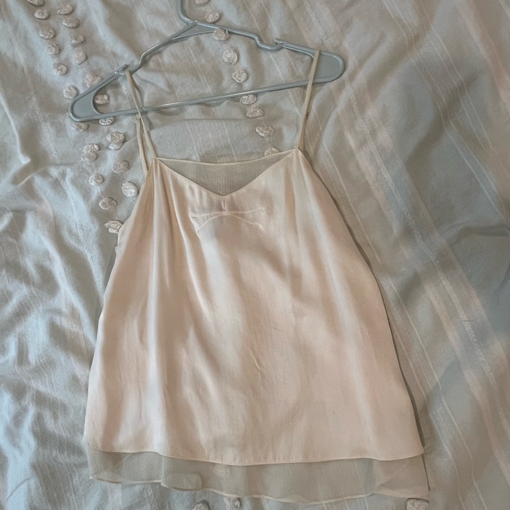 Rag & bone silk and crepe camisole